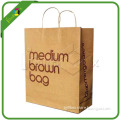 Brown Kraft Paper Bag with Handle Packaging for Cloth Wholesale